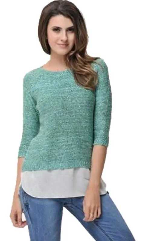 24357 Knitted Pullover - Coffee Latte