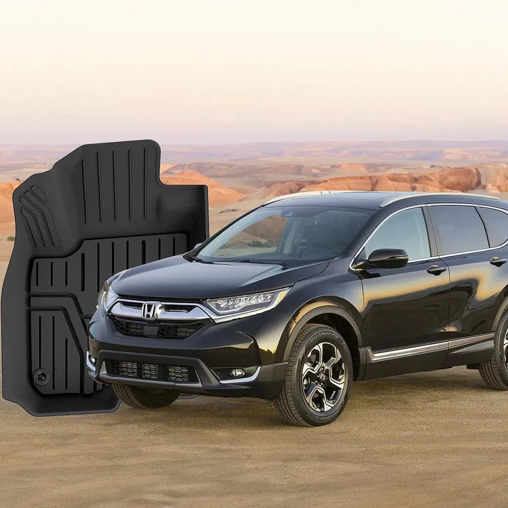 3W Honda CR-V 2017-2022 Floor Mats (Include Hybrid) / Trunk Mat (Non Hybrid) CRV Custom Mat TPE Material & All-Weather Protection