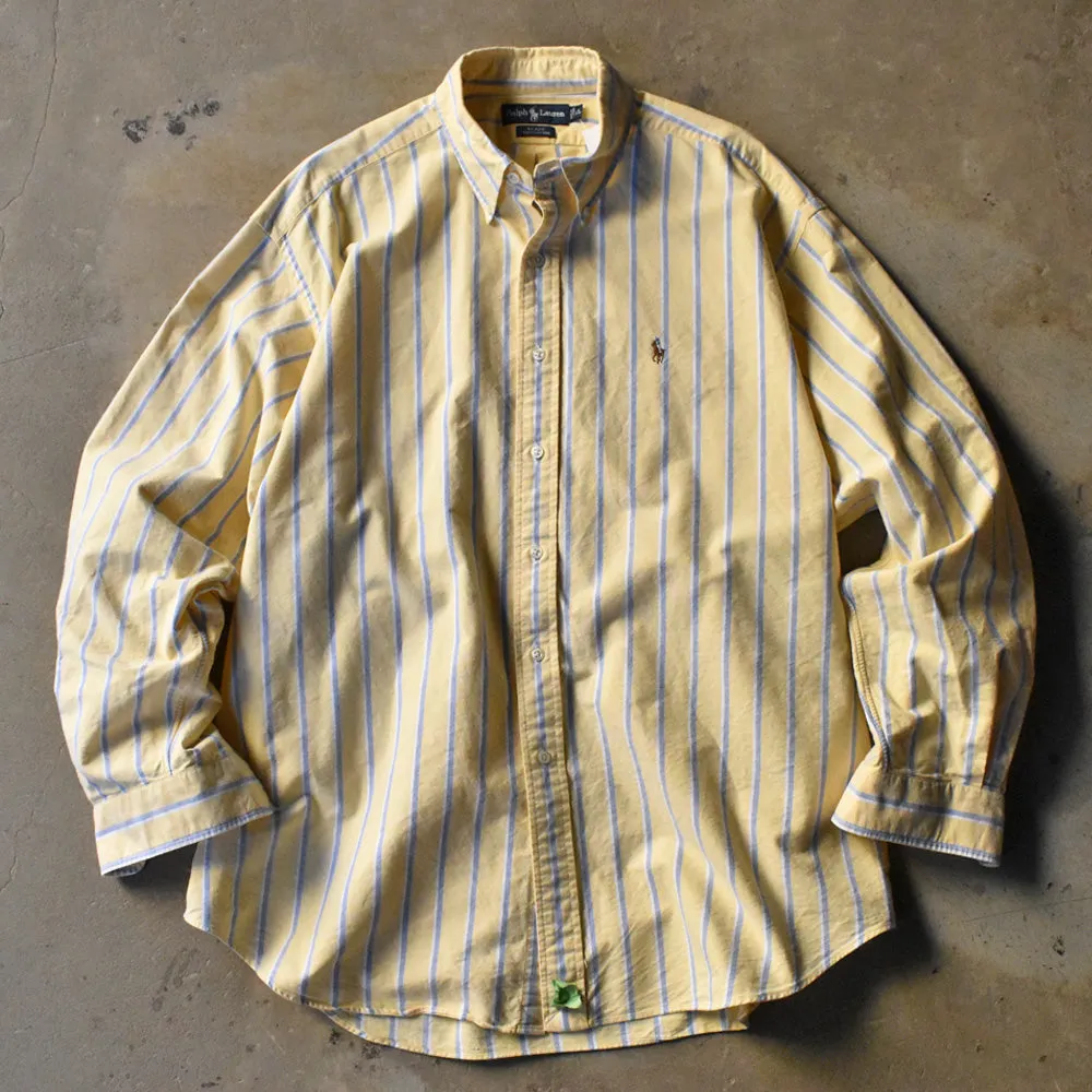 90's Ralph Lauren “BLAKE” ストライプ ボタンダウンシャツ 240517 S2115