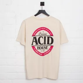 Acid House Premium Back Print - Tshirt - Natural