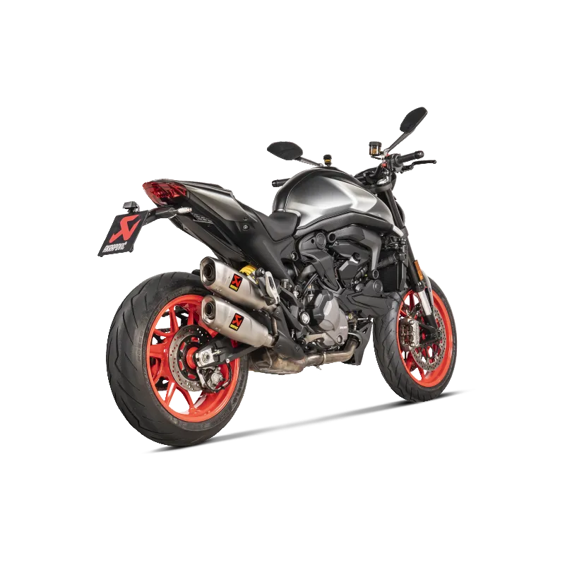 AKRAPOVIC S-D9SO17-HCQT Exhaust System Slip-On Line (Titanium) for DUCATI Monster 2021-2023