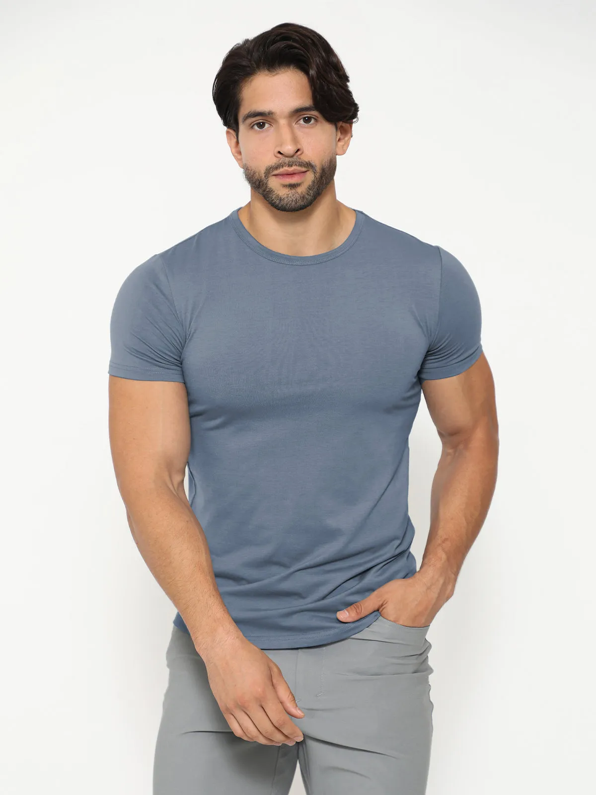 All Day Elite Curve-Hem Tee Short Sleeve New Color