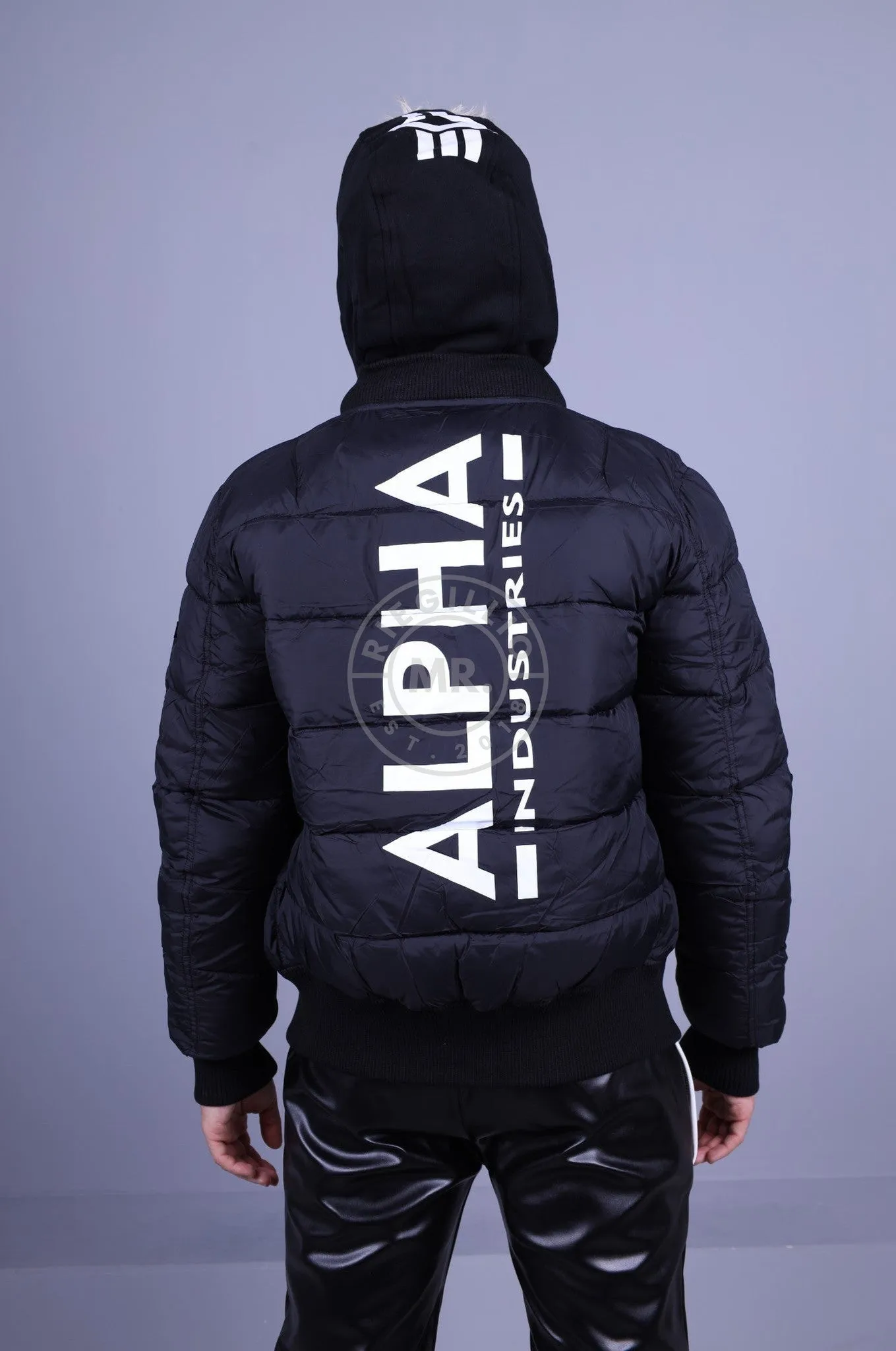 Alpha Industries MA-1 ZH Back Print Puffer FD - Black