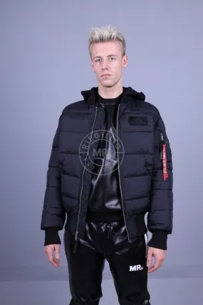 Alpha Industries MA-1 ZH Back Print Puffer FD - Black