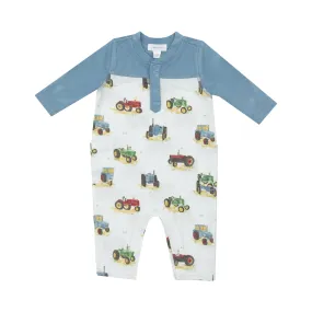 Angel Dear Vintage Tractors Romper