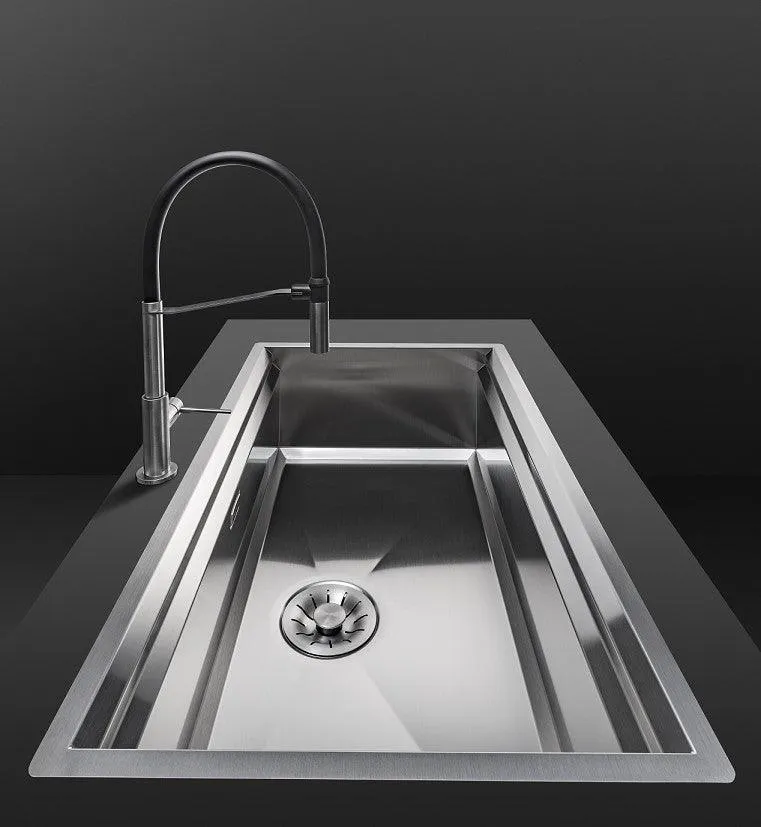 Artinox Layer SBR 104, top or undermount multi-level sink