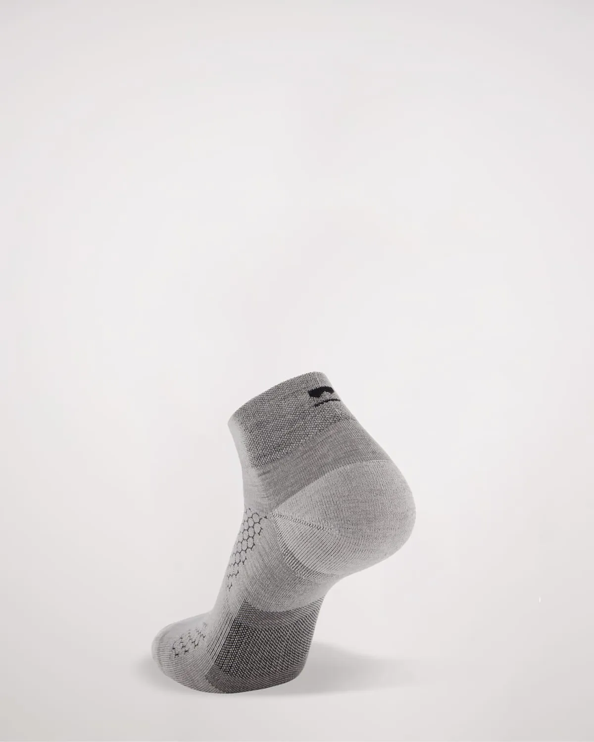 Atlas Merino Ankle Sock - Grey Marl