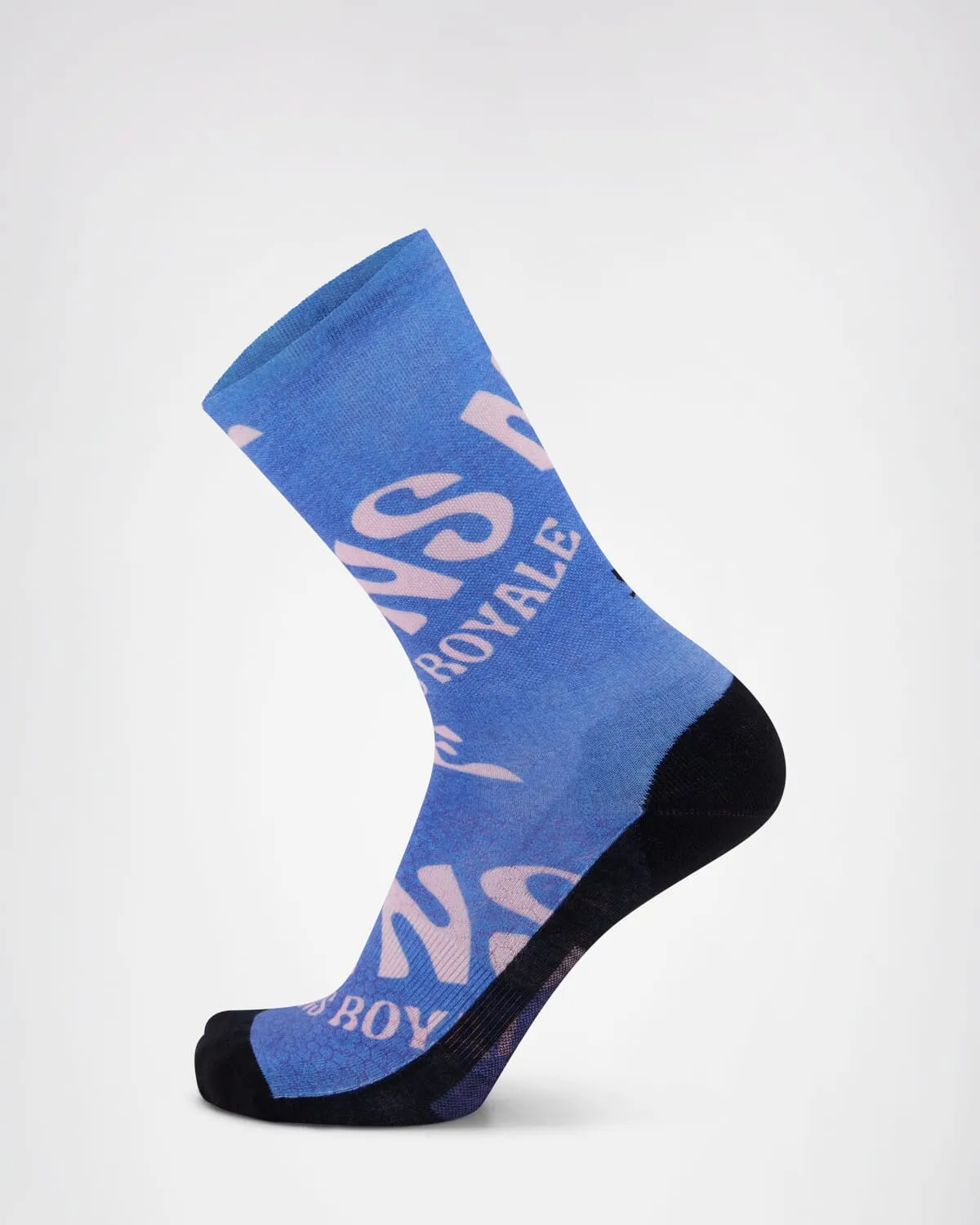 Atlas Merino Crew Sock - Blue Trippy