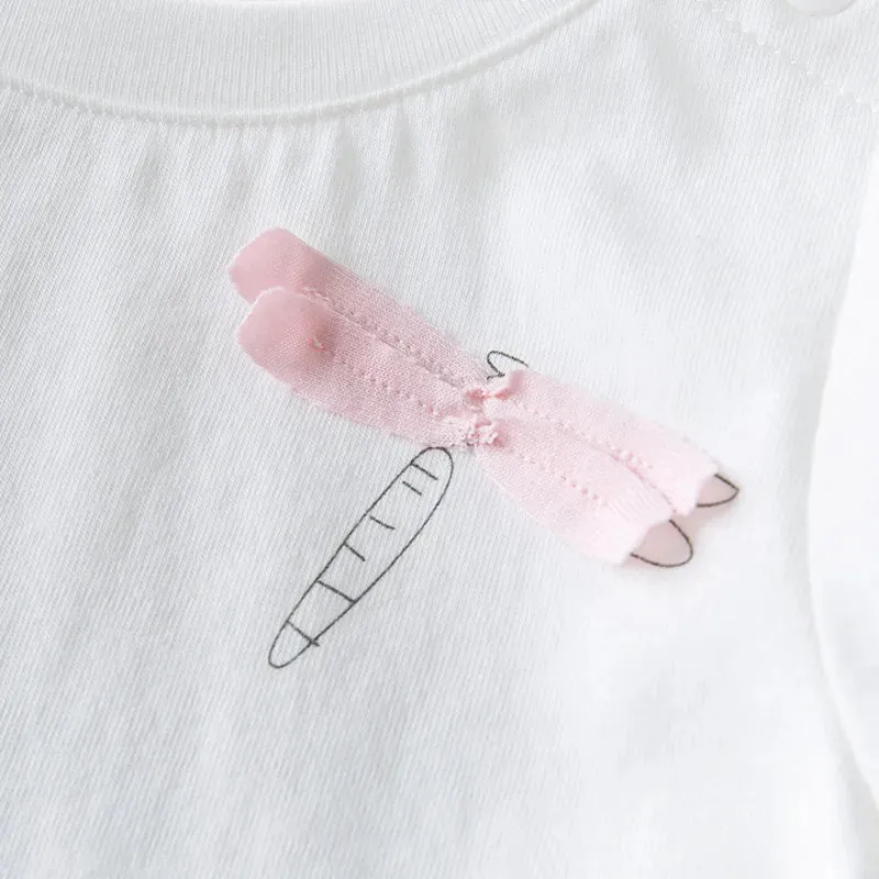 Baby Girls' Bow Cartoon T-Shirt