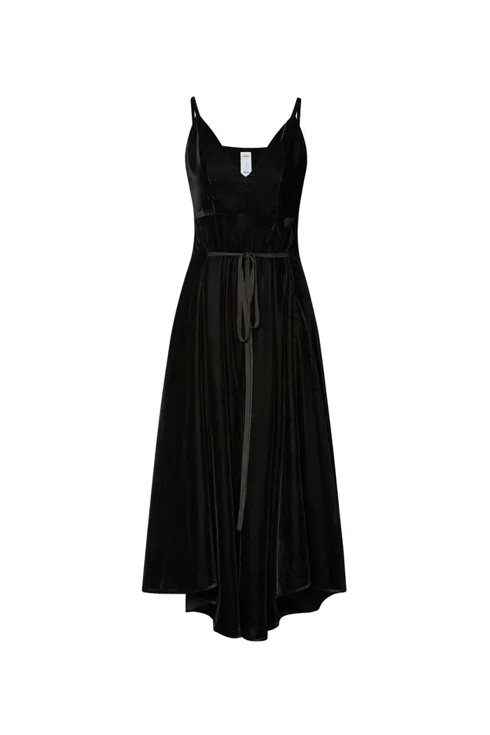 Bellagio Velvet Slip Dress in Silk Georgette Velvet