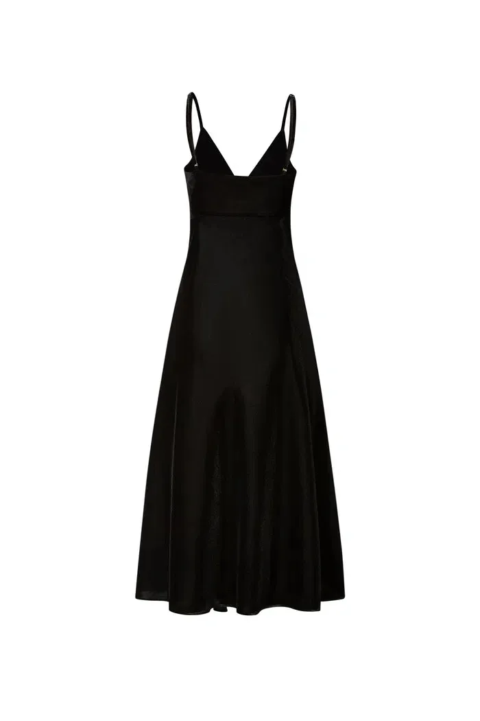 Bellagio Velvet Slip Dress in Silk Georgette Velvet