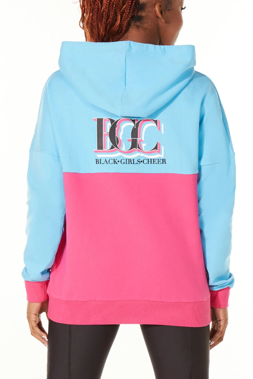 Black Girls Cheer Pullover Hoodie in Shine Bright