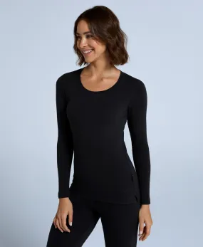 Blaze Womens Base Layer Top - Jet Black