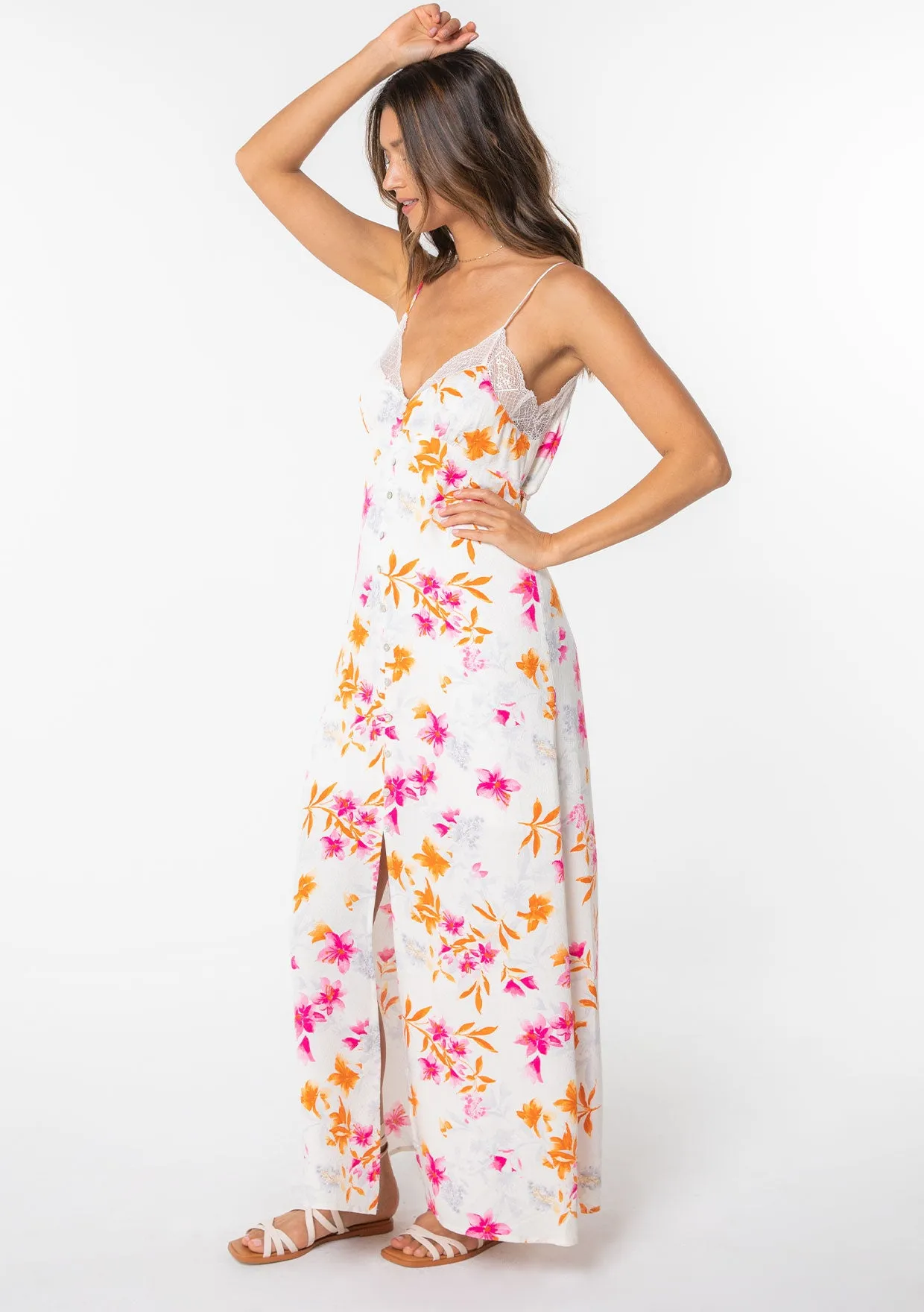 Blooming Maxi Slip Dress