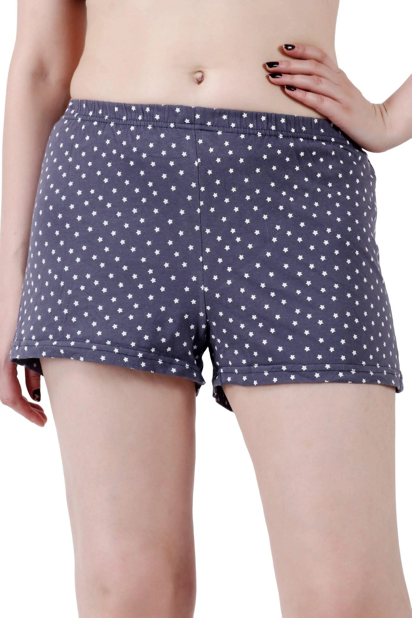 Blue Stars Printed Shorts