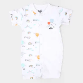 Boys Romper Fancy Fly - White