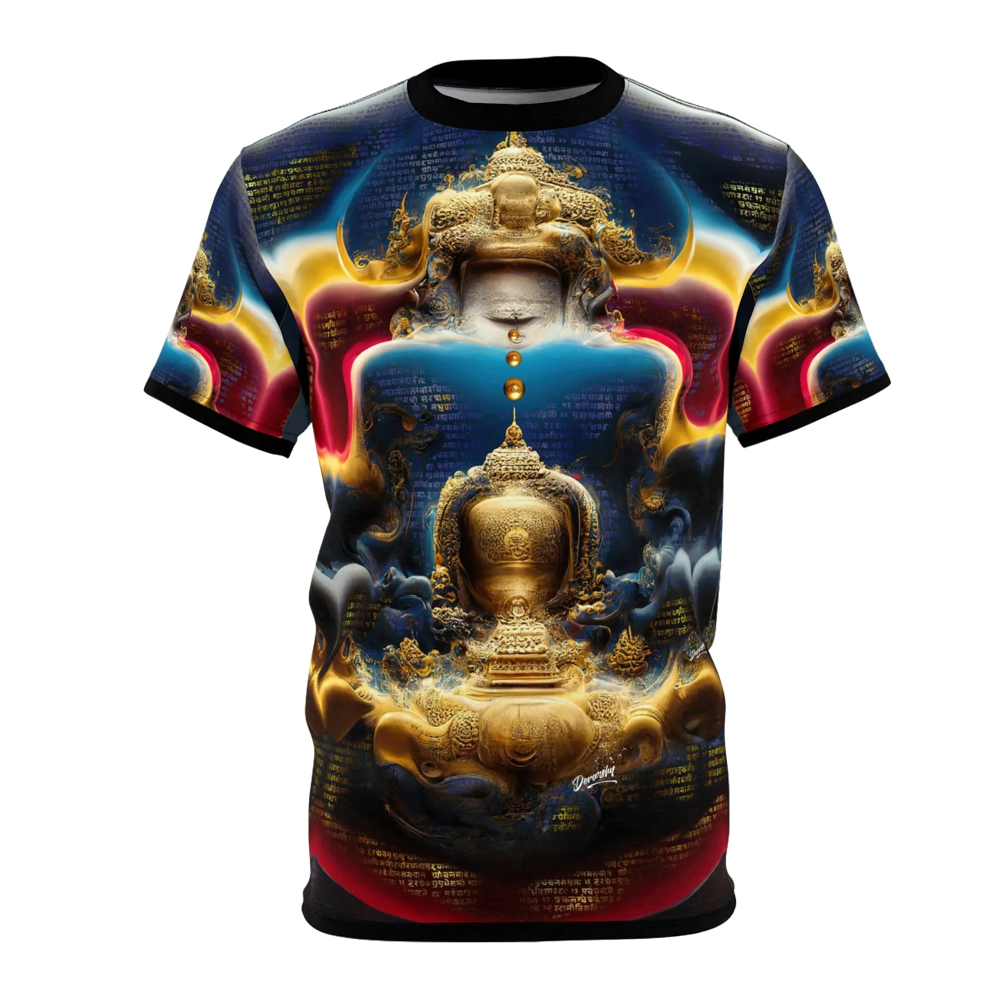 Buddha Bliss T-Shirt Unisex All Over Print Tee Spiritual Buddha Art Unisex T-Shirt | D20188