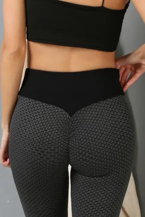 Butt Scrunch Leggings in 2 Tone Charcoal (S-XL)