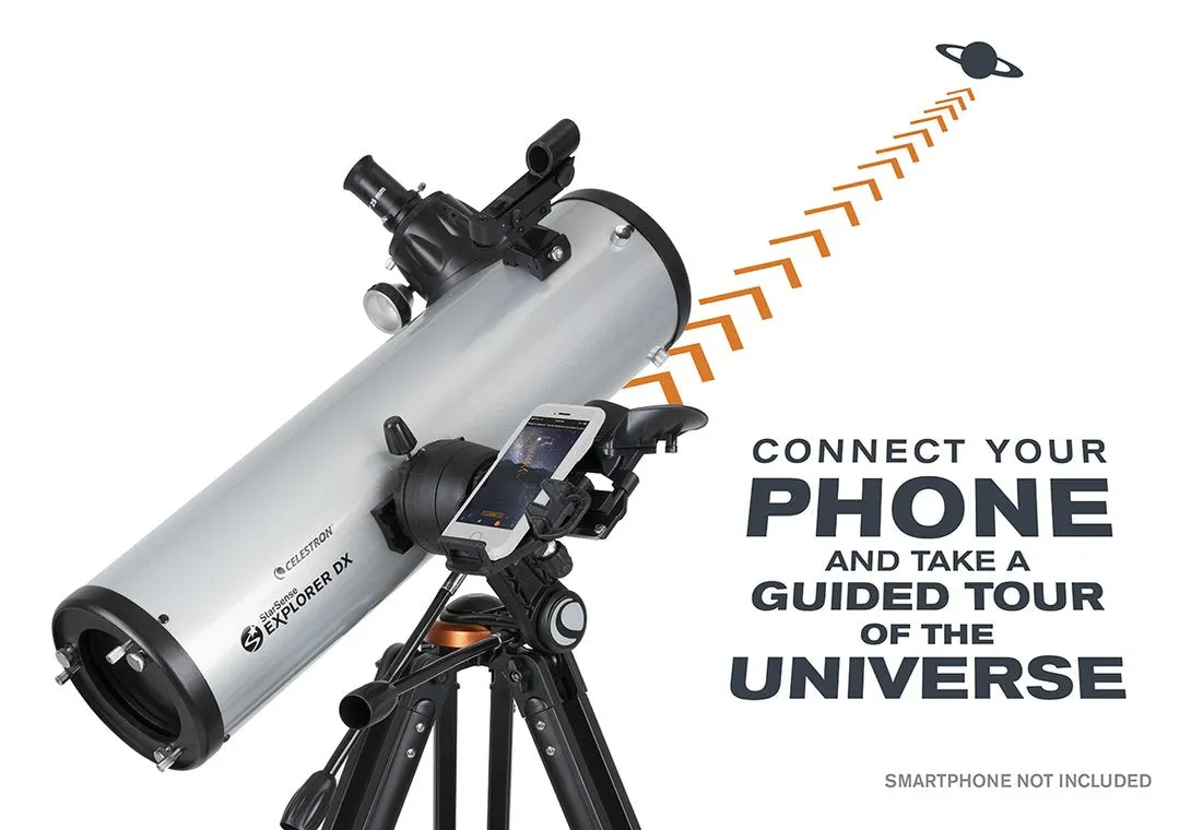 Celestron StarSense Explorer DX 130AZ - Smartphone app-enabled newtonian reflector telescope