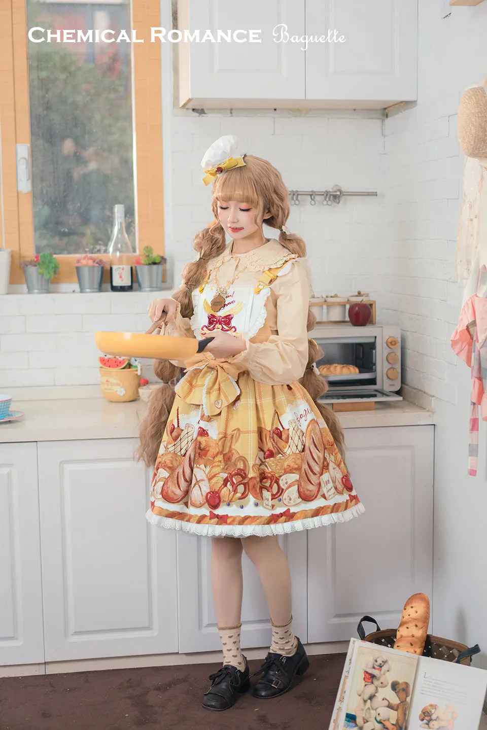 Chemical Romance~Bread New Out of the Oven~Elegant Lolita Salopette Dress