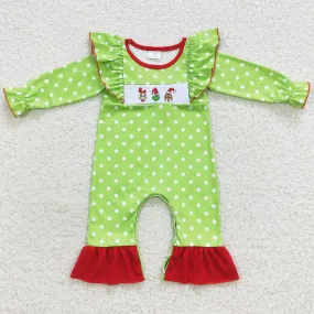 Christmas Baby Girls Romper Boutique Jumpsuit LR0388 LR0387