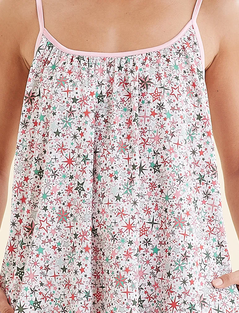 Christmas Stars Strappy Nightgown