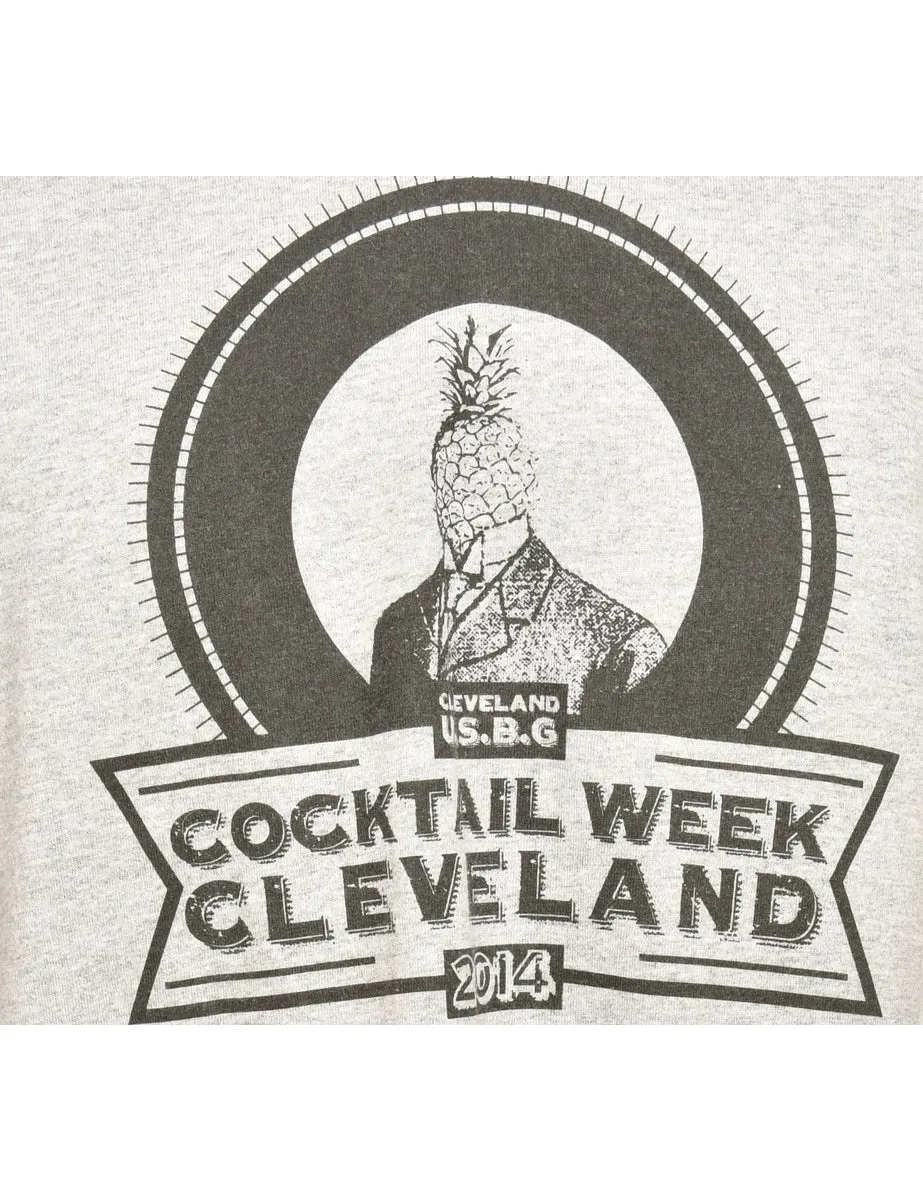 Cocktail Week Cleveland Printed T-shirt - S