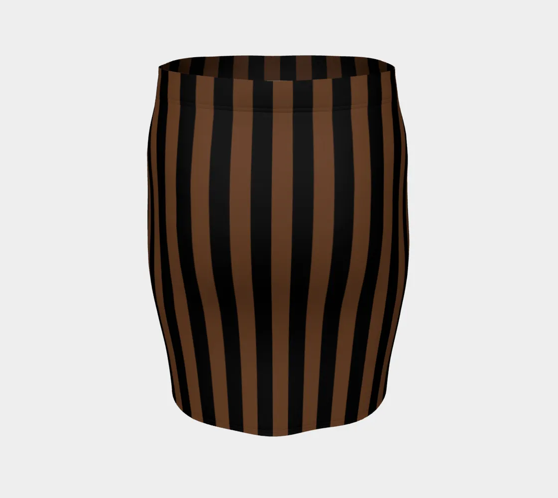 Coco Striped Fitted Skirt