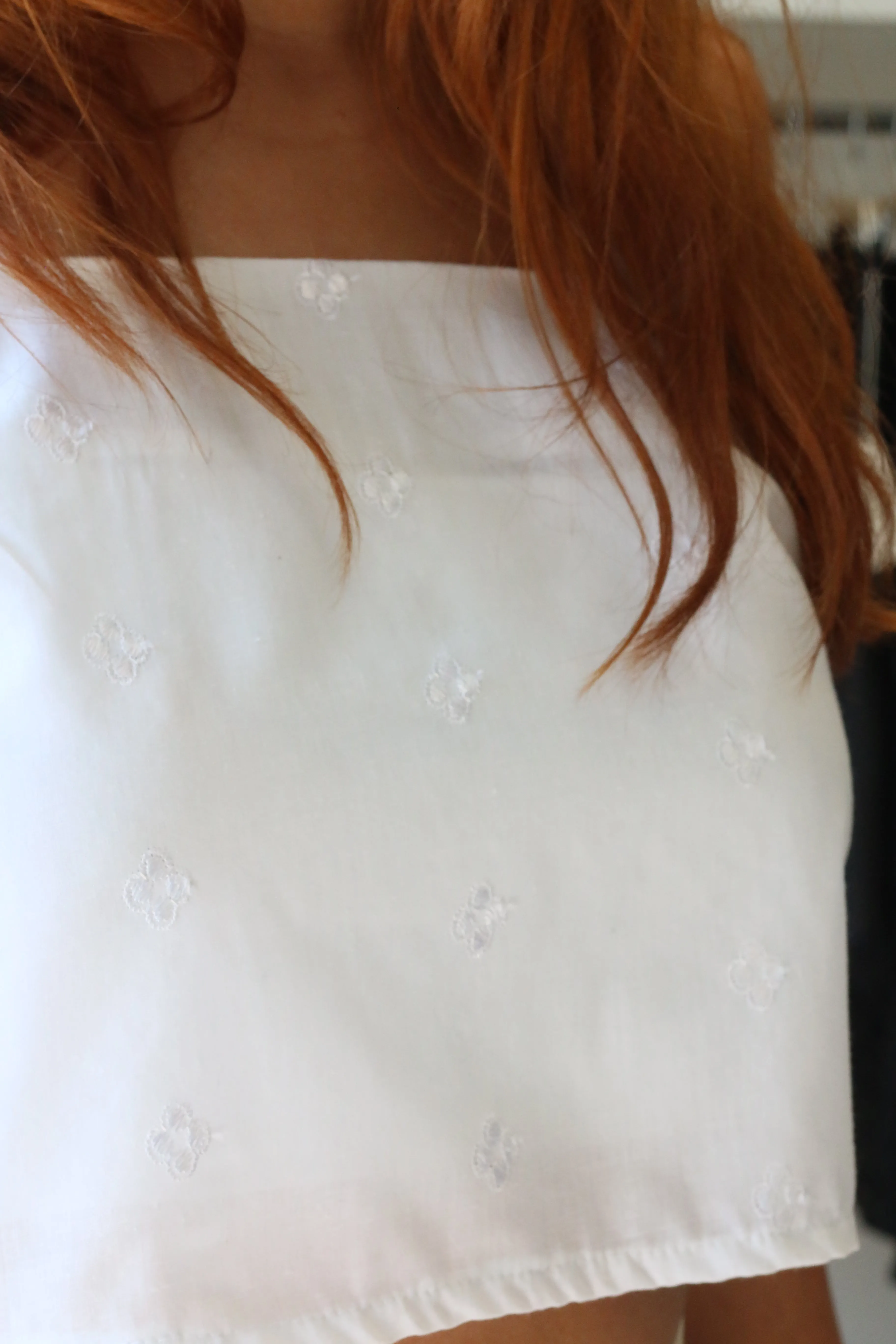 Cotton Eyelet Top