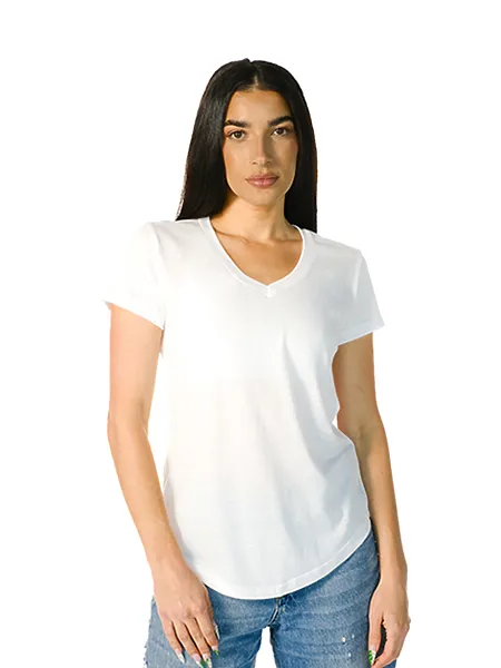 Custom Embroidery - Zuni - Women’s V-Neck Tee - ZS2102