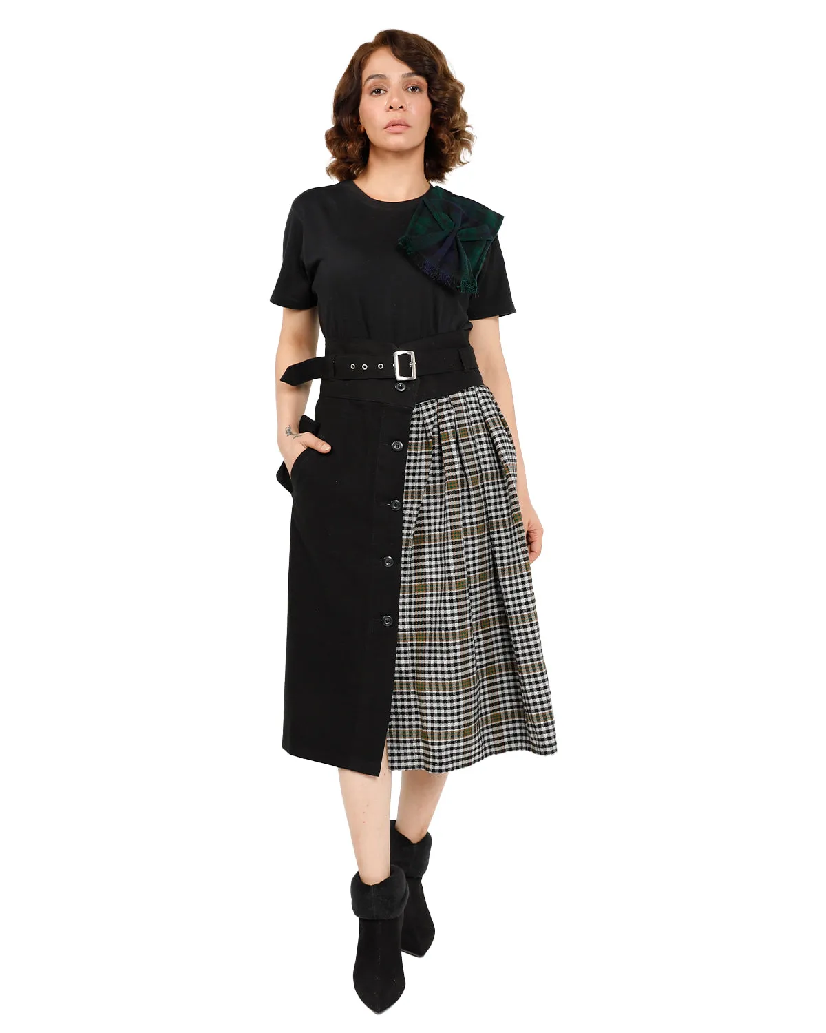 Dusk & Dawn plaid Skirt