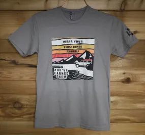 Expedition Essentials Pinstripes T Shirt (Gray)