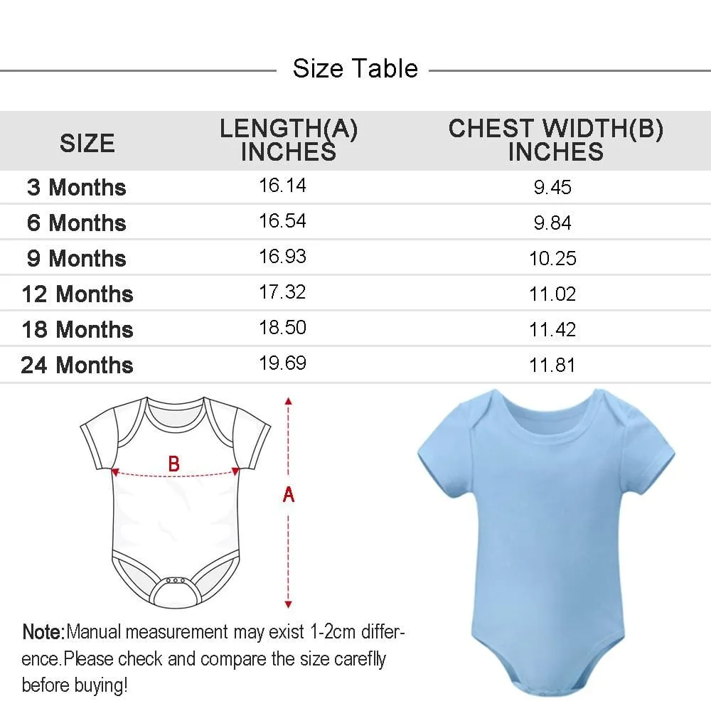 #For 3M-2T Custom Face My King Bubble Romper Newborn Baby Jumpsuit Personalized Girls Boys Baby Bodysuit