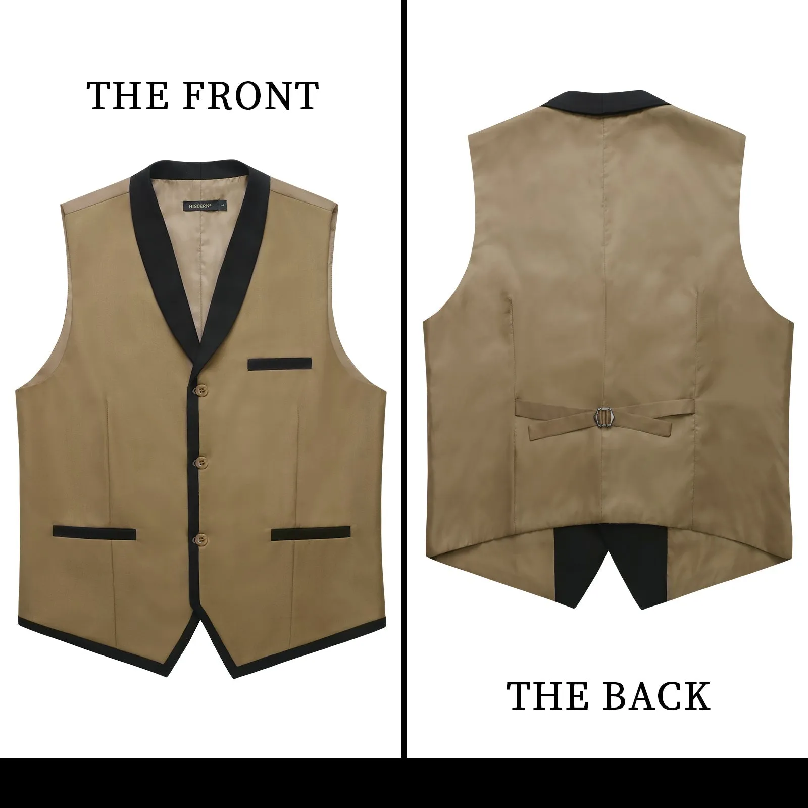 Formal Suit Vest - KHAKI