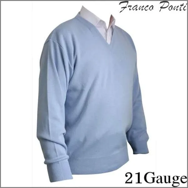 Franco Ponti 21 Gauge Italian Superfine 101 V-Neck**