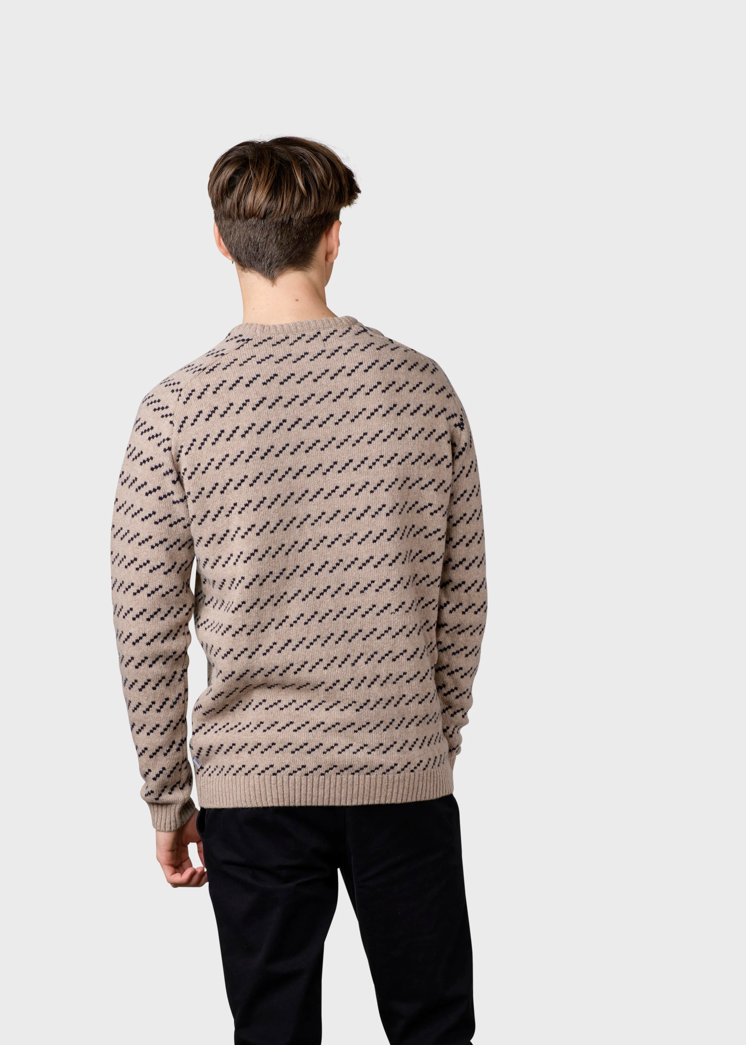 Geir knit  - Sand/navy