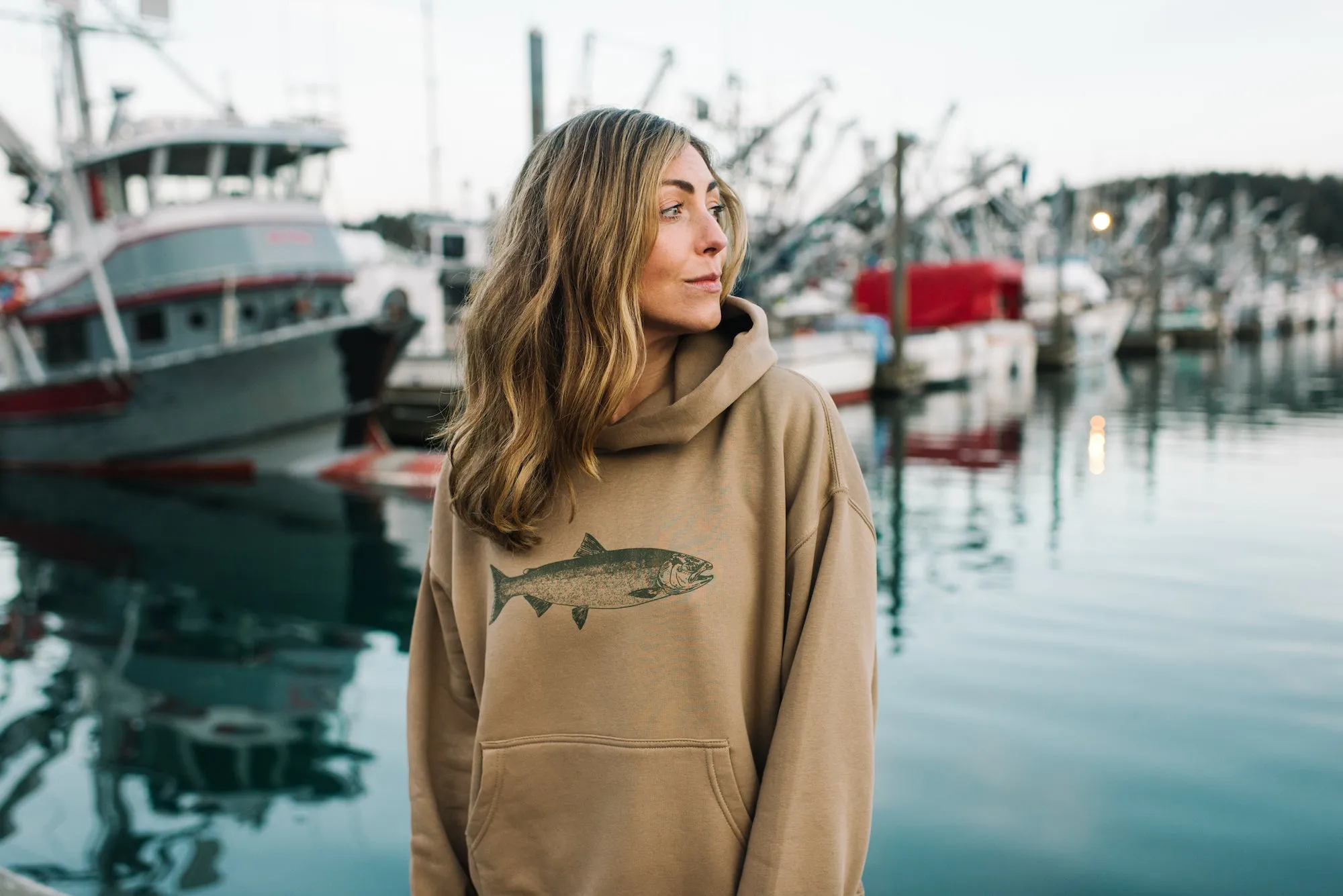 Harvest Salmon Hoodie