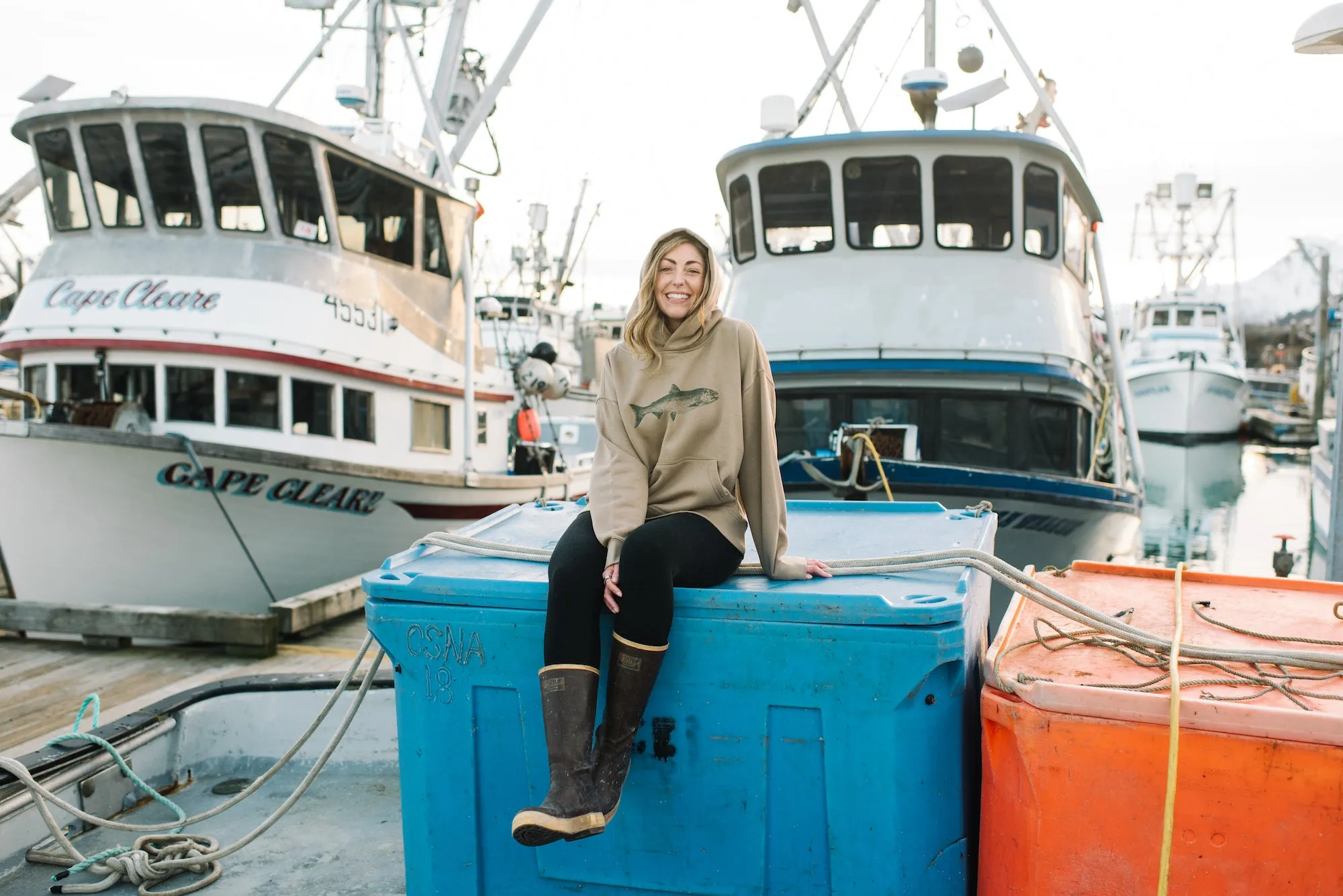 Harvest Salmon Hoodie