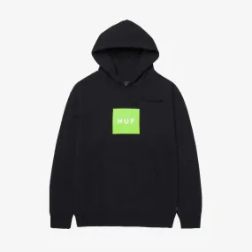 HUF | ESSENTIALS BOX LOGO HOODIE  { BLACK