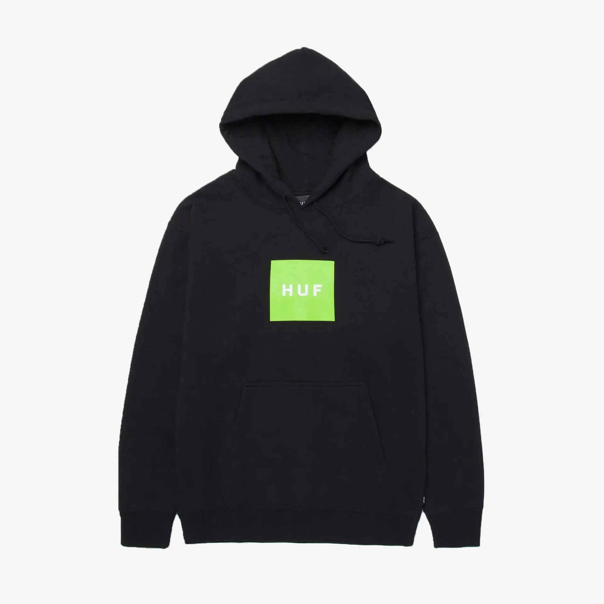 HUF | ESSENTIALS BOX LOGO HOODIE  { BLACK