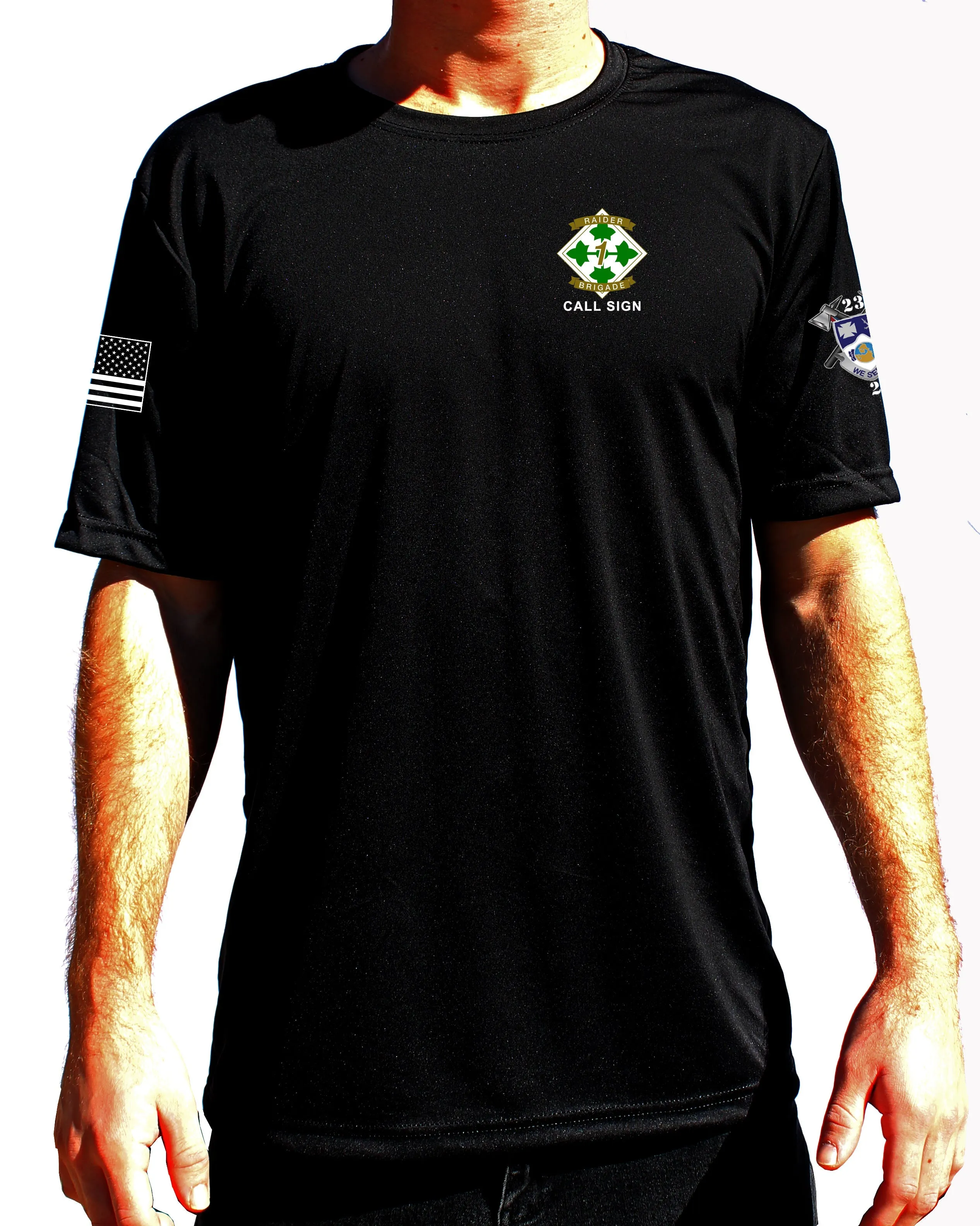 Huron Co Athletic Black T-Shirt. This shirt IS approved for PT