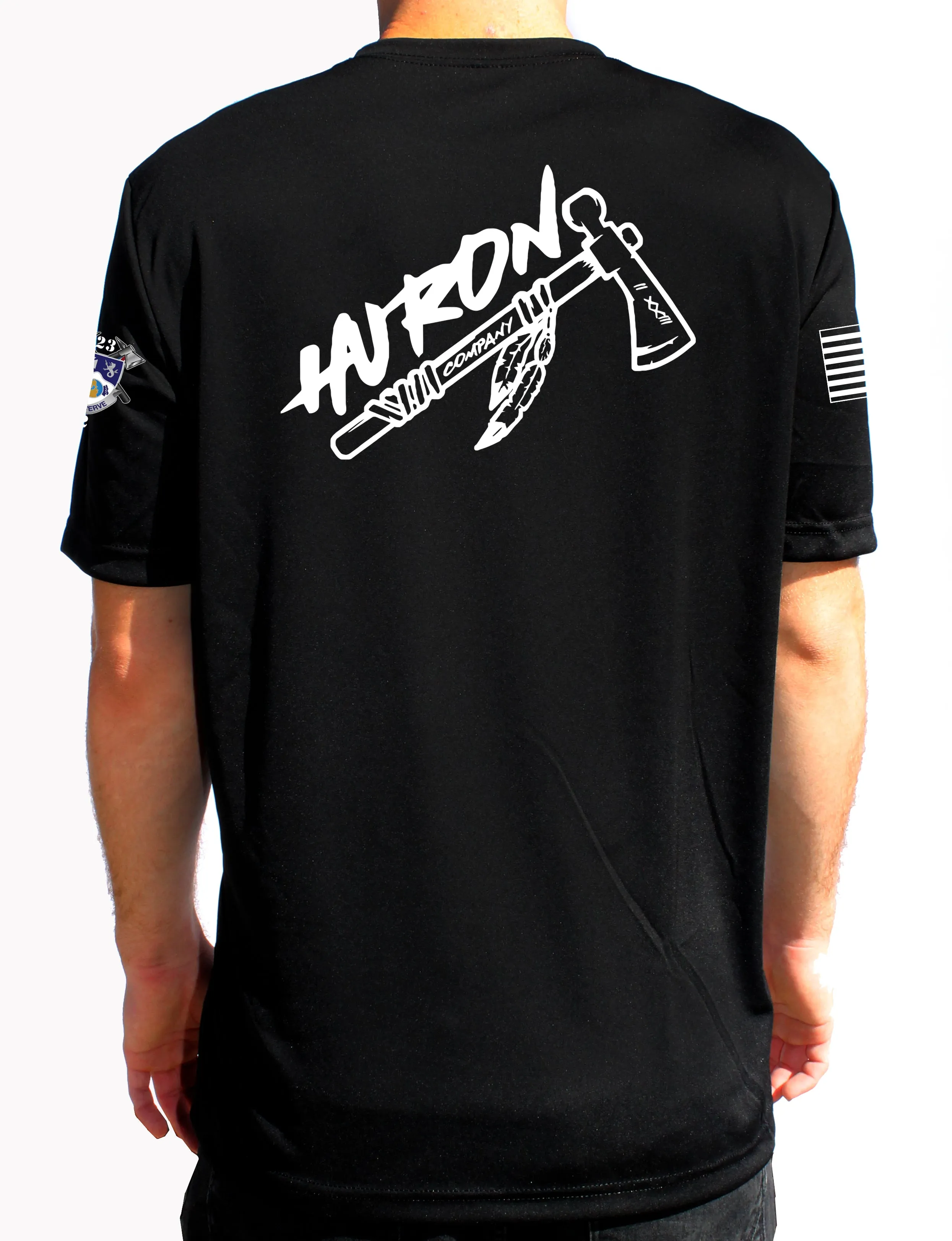 Huron Co Athletic Black T-Shirt. This shirt IS approved for PT