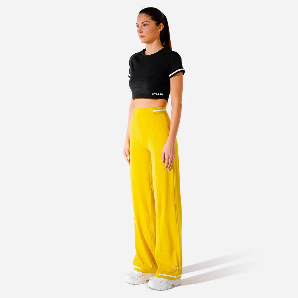 Hybrid Wide Leg Pants - Yellow