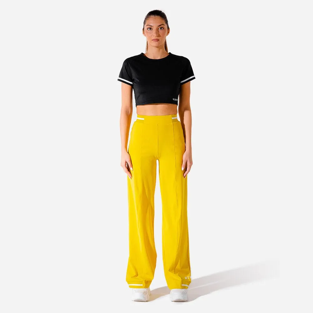 Hybrid Wide Leg Pants - Yellow