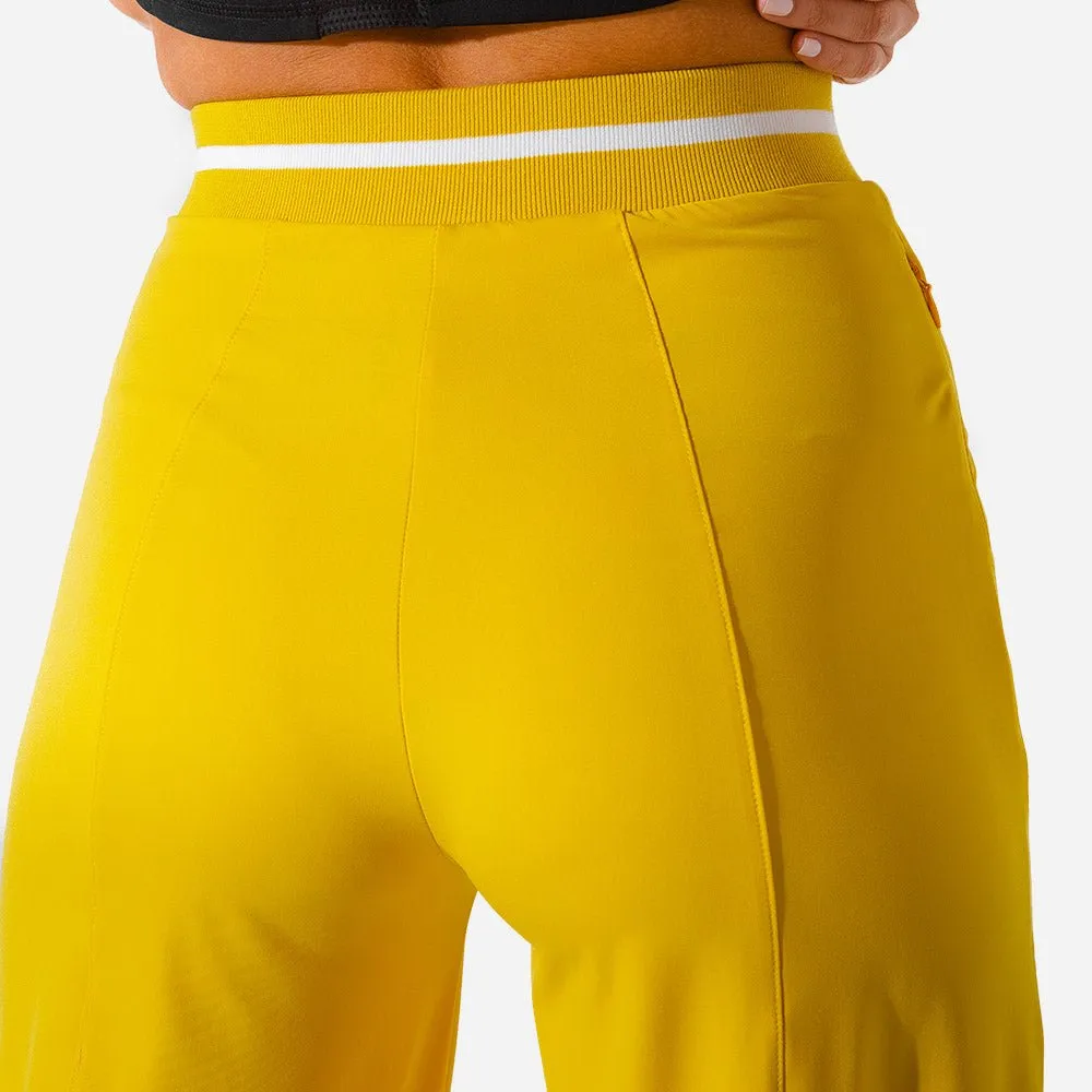 Hybrid Wide Leg Pants - Yellow