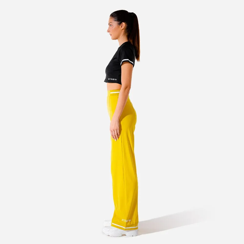 Hybrid Wide Leg Pants - Yellow