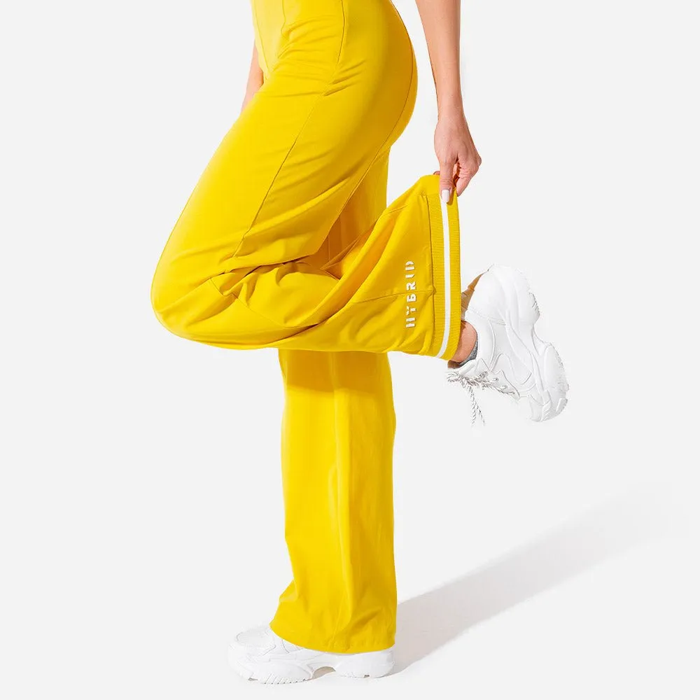 Hybrid Wide Leg Pants - Yellow