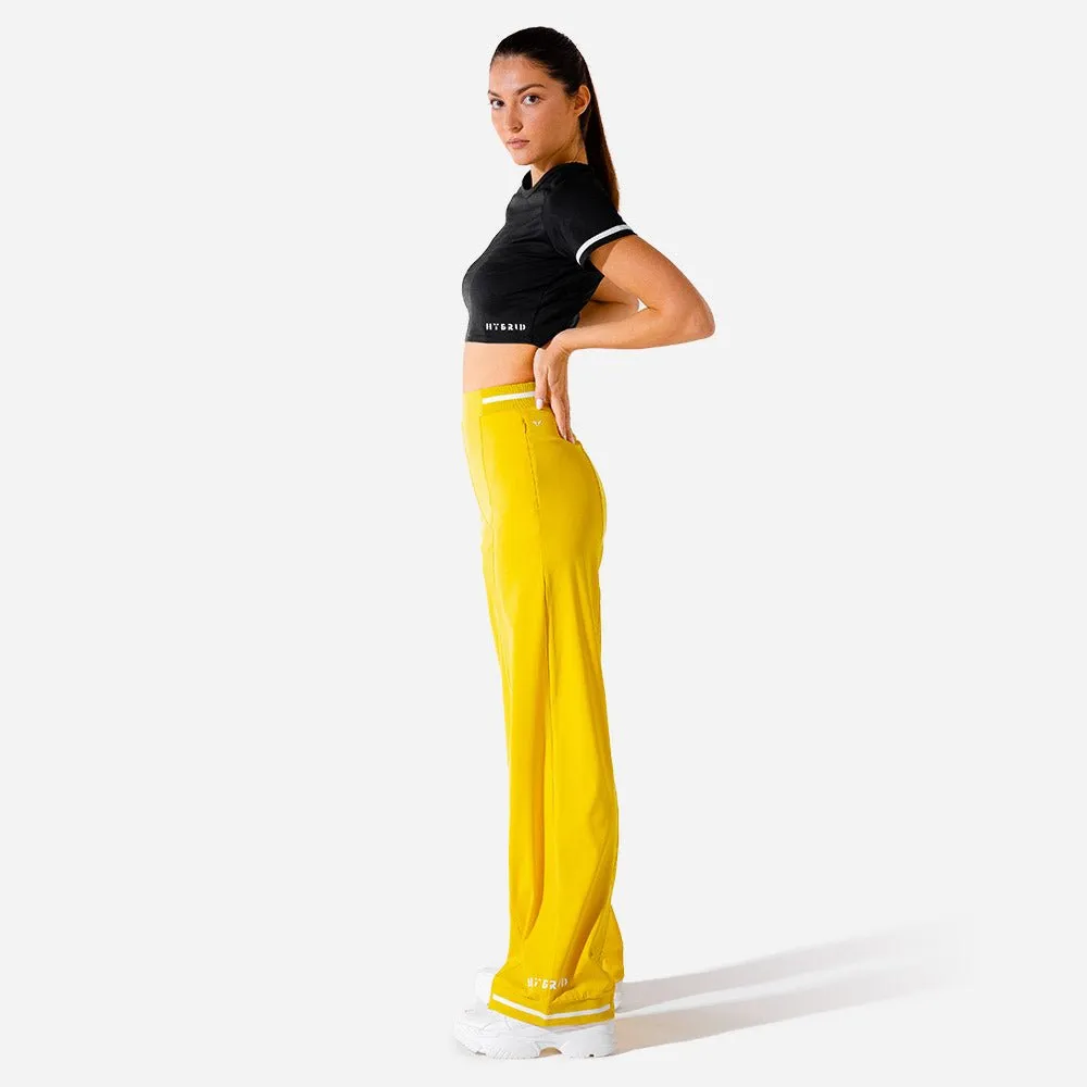 Hybrid Wide Leg Pants - Yellow