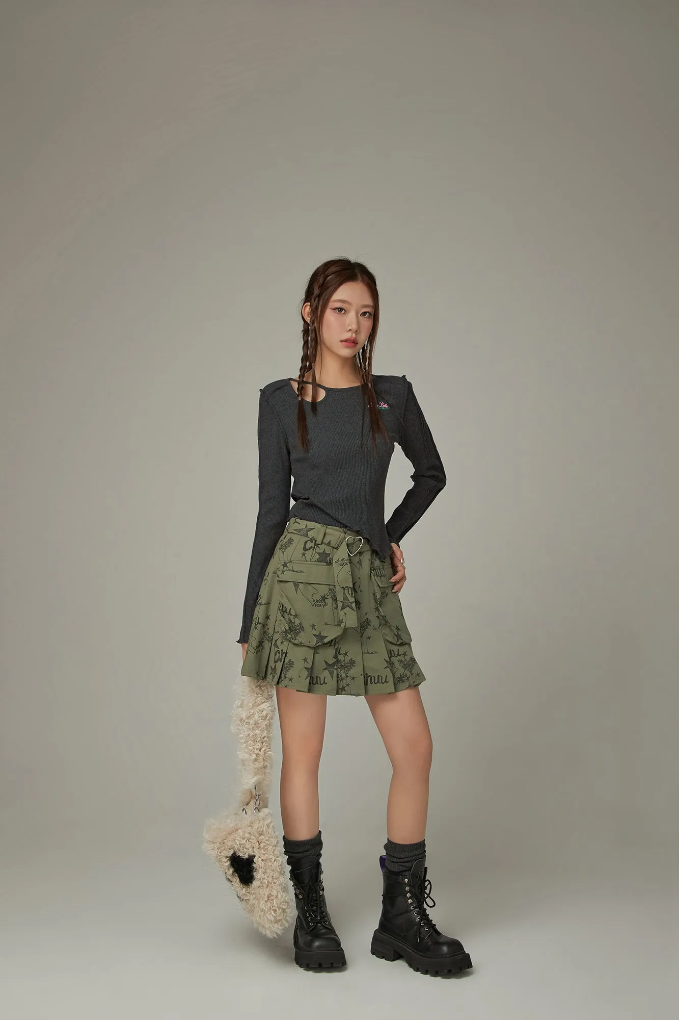 Icon Pocket Pleated Skirt