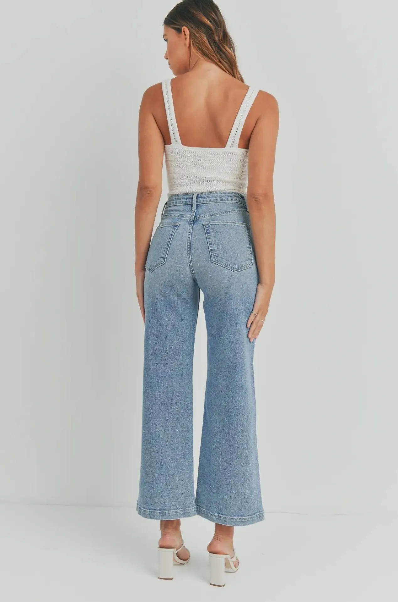 I’m Sexy and I Know It” Denim Crops